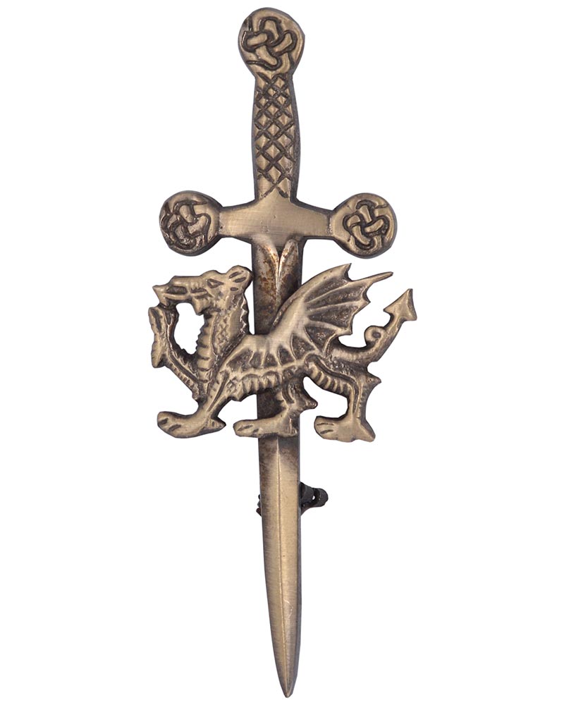 Dragon-Kilt-Pin Dragon Kilt Pin | Traditional Scottish Kilt Accessory - Image 1