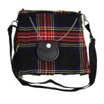 Black Stewart Tartan Tote Bag | Scottish Gift - Image 2