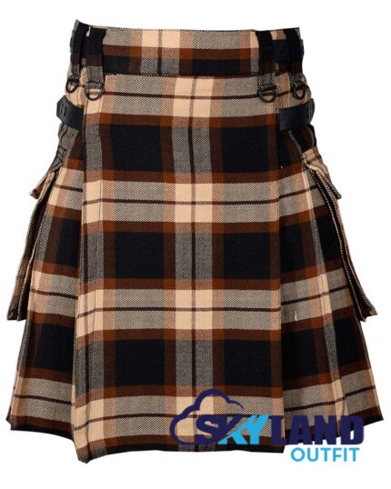 Rose Ancient Tartan Modern Utility Scottish Kilt for Highland Dress