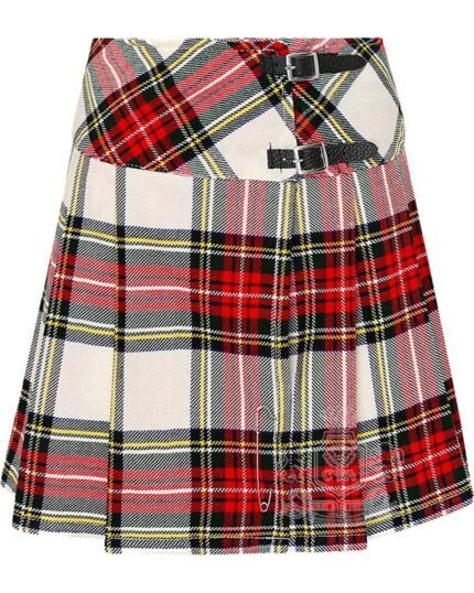 Dress Stewart Tartan Mini Billie Kilt Girls Modern Kilt Skirt for Highland Dress