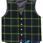 Gordon Tartan Waistcoat 5 button Argyle vest made to order for Highland wear