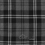 Hamilton Grey Tartan Fabric for Sale | Scottish Wool by Yard