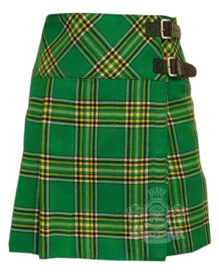 Irish Heritage Tartan Mini Billie Kilt Girls Celtic Kilt Skirt for Highland Dress
