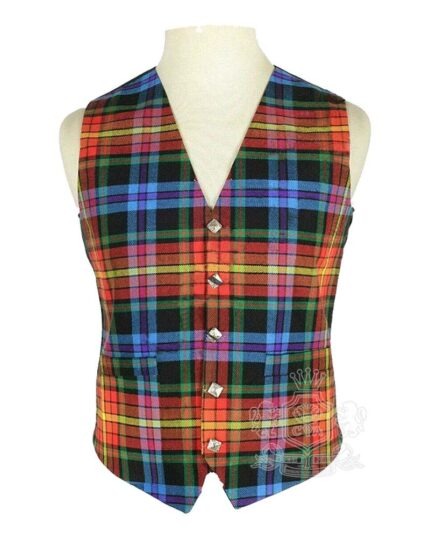 LGBTQ Pride Tartan Waistcoat – Argyle Vest | Made to Order