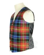 LGBTQ Pride Tartan Waistcoat – Argyle Vest | Made to Order - Image 2