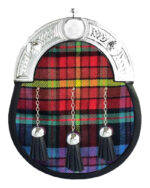 LGBTQ Pride Tartan Dress Sporran | Scottish Full Dress Leather