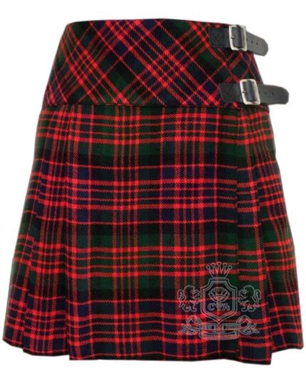 MacDonald Tartan Mini Billie Kilt Girls Modern Kilt Skirt for Highland Dress