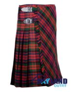 MacDonald Tartan Traditional 8-Yard Scottish Kilt with Bias Cut - Image 2