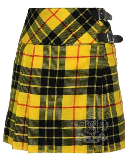 MacLeod of Lewis Tartan Mini Billie Kilt Girls Modern Kilt Skirt for Highland Dress