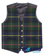 MacLeod of Harris tartan Argyle waistcoat made to order for Highland wear and kilts