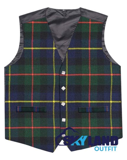 MacLeod of Harris tartan Argyle waistcoat made to order for Highland wear and kilts