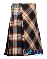 Rose Ancient Tartan Traditional 8-Yard Kilt with Bias Cut - Image 2