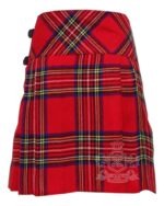 Royal Stewart Tartan Mini Billie Kilt Girls Modern Kilt Skirt - Image 2