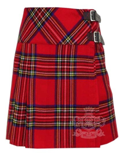 Royal Stewart Tartan Mini Billie Kilt Girls Modern Kilt Skirt for Highland Dress