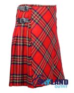 Royal Stewart Tartan Traditional 8-Yard Kilt with Bias Cut - Image 2