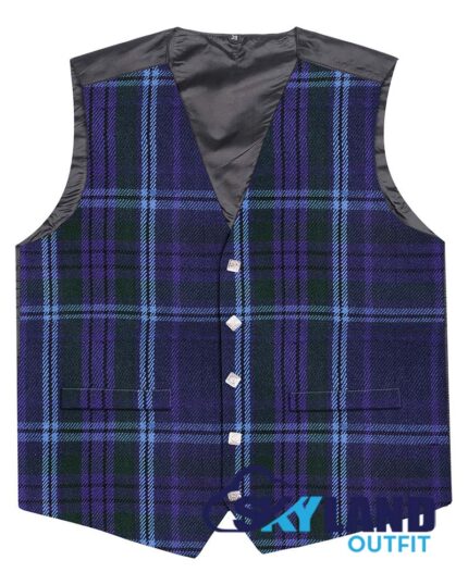 Spirit of Scotland tartan Argyle waistcoat made to order for Highland wear and kilts