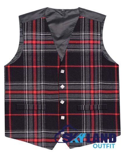 Spirit of Bruce tartan Argyle waistcoat made to order for Highland wear and kilts