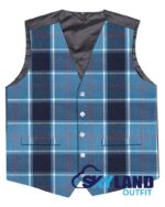 US Navy tartan 5-button Argyle waistcoat made to order for Highland wear and kilts