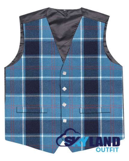 US Navy tartan 5-button Argyle waistcoat made to order for Highland wear and kilts