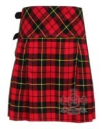 Wallace Tartan Mini Billie Kilt Girls Modern Kilt Skirt - Image 2