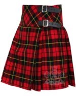 Wallace Tartan Mini Billie Kilt Girls Modern Kilt Skirt - Image 3