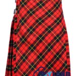 Wallace Tartan Traditional 8-Yard Scottish Kilt with Bias Cut