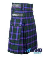 Armstrong Tartan Modern Utility Scottish Kilt for Highland Dress