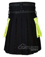 Black Blue Under Black Watch Weathered Hybrid Kilt - Image 4