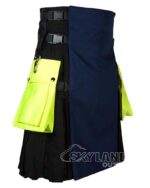 Black Blue Under Black Watch Weathered Hybrid Kilt - Image 2