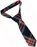 Black Stewart Tartan NeckTie Scottish Clan NeckTies - Image 2