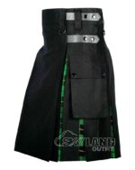 Wallace Hunting Tartan Hybrid Utility Kilt | Black Cotton - Image 3