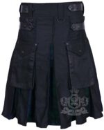 Black Watch Tartan Hybrid Utility Kilt | Black Cotton - Image 2