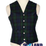 Black Watch tartan Argyle waistcoat made to order for Highland wear and kilts