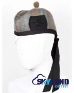 Weathered Black Watch Glengarry Hat Traditional Scottish Cap