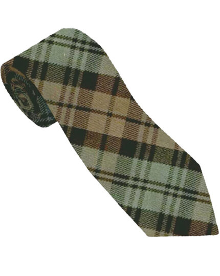 Black Watch Weathered Tartan NeckTie Scottish Clan Tie for Highland Dress