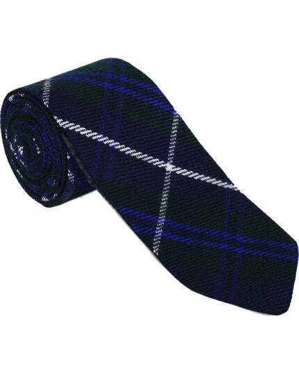 Douglas Blue Tartan NeckTie Scottish Clan Tie for Highland Dress