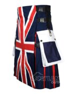 British Flag Utility Kilt – Handmade Cotton Patriotic Kilt for Men - Image 3