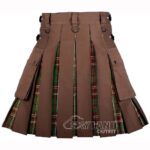 Tara Murphy Tartan Hybrid Utility Kilt | Brown Cotton - Image 4