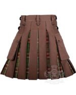 Tara Murphy Tartan Hybrid Utility Kilt | Brown Cotton - Image 4