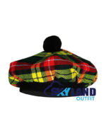 Buchanan Tartan Tam o' Shanter Traditional Scottish Bonnet - Image 2