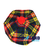 Buchanan Tartan Tam o' Shanter Traditional Scottish Bonnet - Image 3