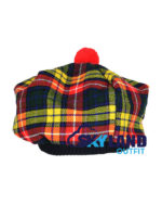 Buchanan Tartan Tam o' Shanter Traditional Scottish Bonnet - Image 4