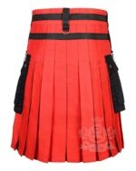 Canadian Flag Utility Kilt – Handmade Cotton Patriotic Kilt for Men - Image 4