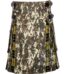 digital camo hybrid utility kilt front view, MacLeod of Lewis tartan kilt back pleats, digital camo and tartan hybrid kilt, adjustable strap digital camo kilt, cotton hybrid utility kilt for men,
