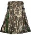 digital camo hybrid utility kilt front view, Tara Murphy tartan kilt back pleats, digital camo and tartan hybrid kilt, adjustable strap digital camo kilt, cotton hybrid utility kilt for men,