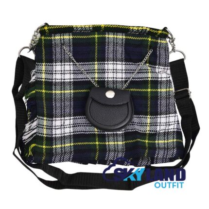 Dress Gordon Tartan Ladies Kilt Shaped Purse Tote Bag for Highland Dress