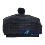 Grey Watch Tartan Tam o Shanter Scottish Flat Bonnet Hat for Highland Dress