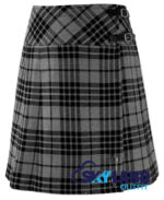 Grey Watch Tartan Mini Billie Kilt Girls Modern Kilt Skirt for Highland Dress