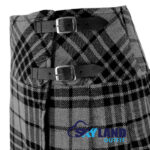 Grey Watch Tartan Mini Billie Kilt Girls Modern Kilt Skirt - Image 2