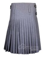 Grey Wool Blazer Kilt – Premium 8 Yard Traditional Scottish Kilt - Image 4
